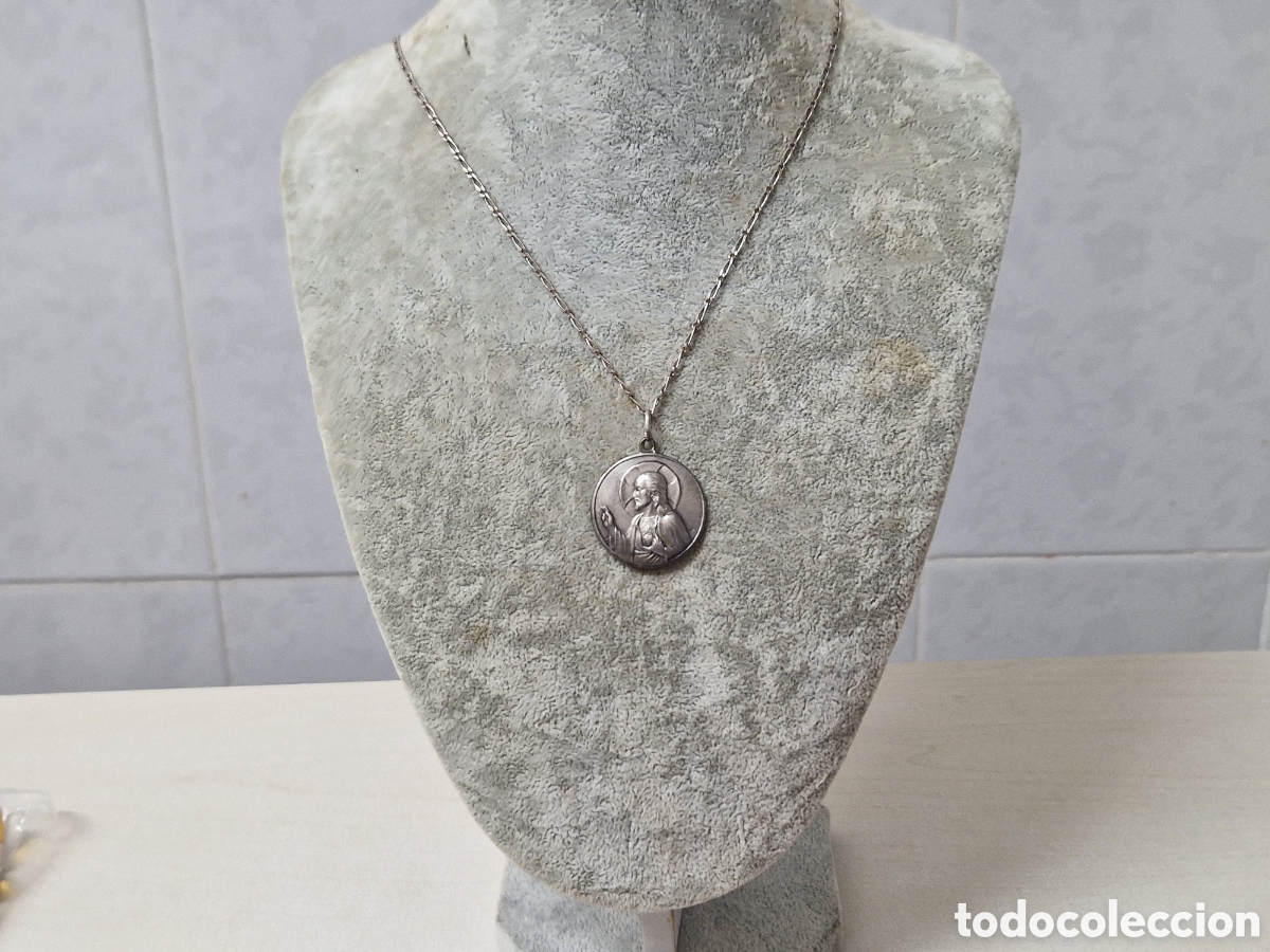 Joyeria: ESCAPULARIO GRANDE EN PLATA DE LEY CON CADENA - Foto 4