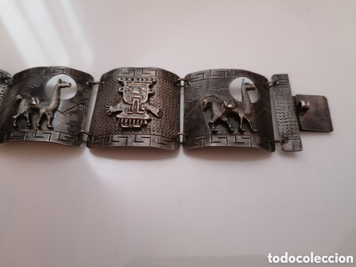 Joyeria: Antiguo brazalete del Per&uacute; - Plata - Foto 5