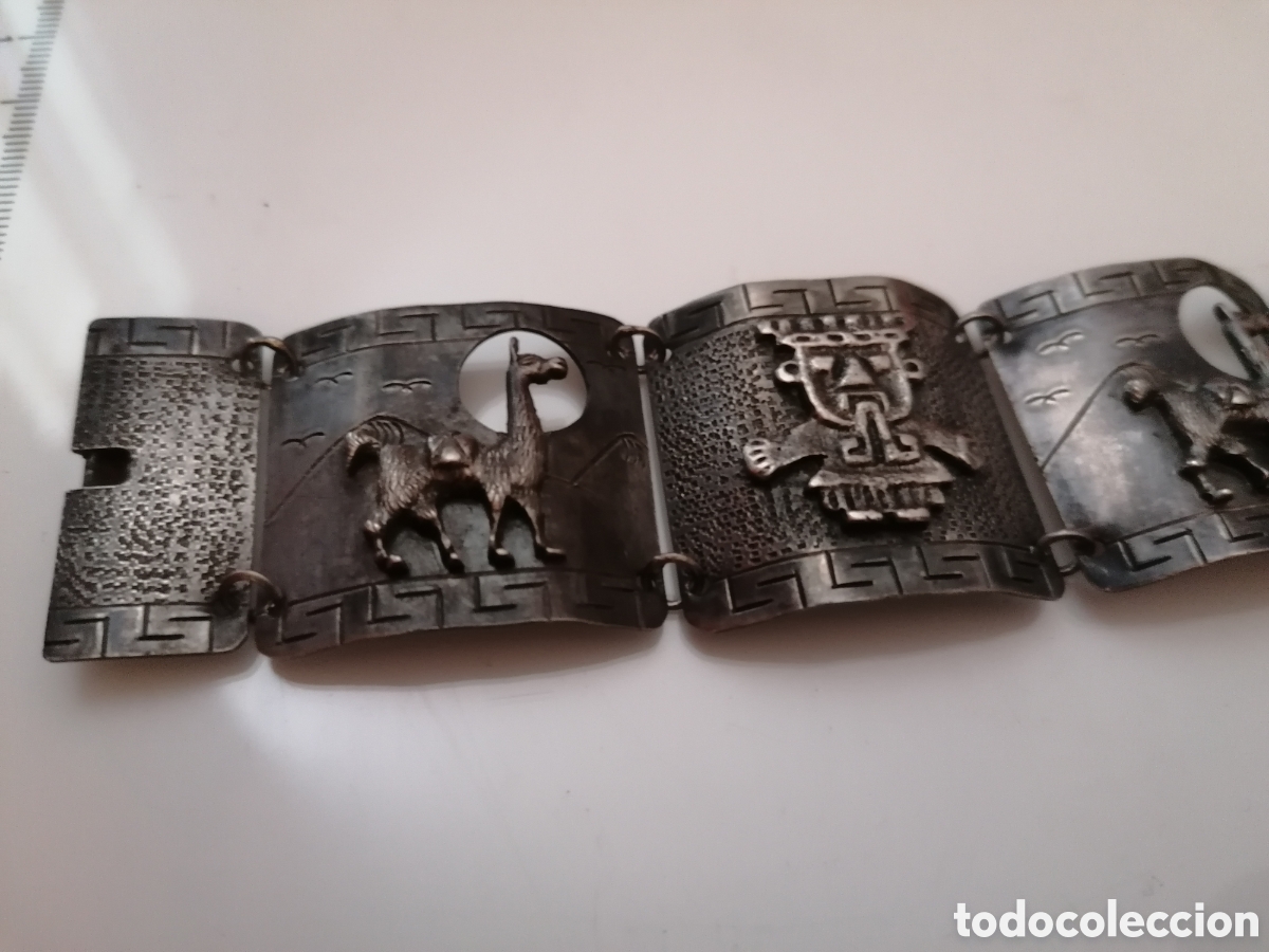 Joyeria: Antiguo brazalete del Per&uacute; - Plata - Foto 2