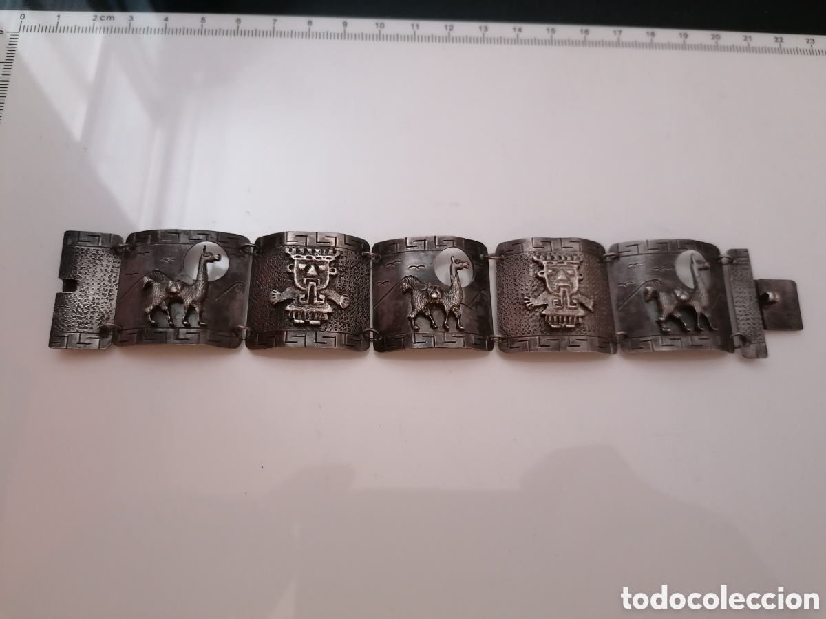 Joyeria: Antiguo brazalete del Per&uacute; - Plata - Foto 11