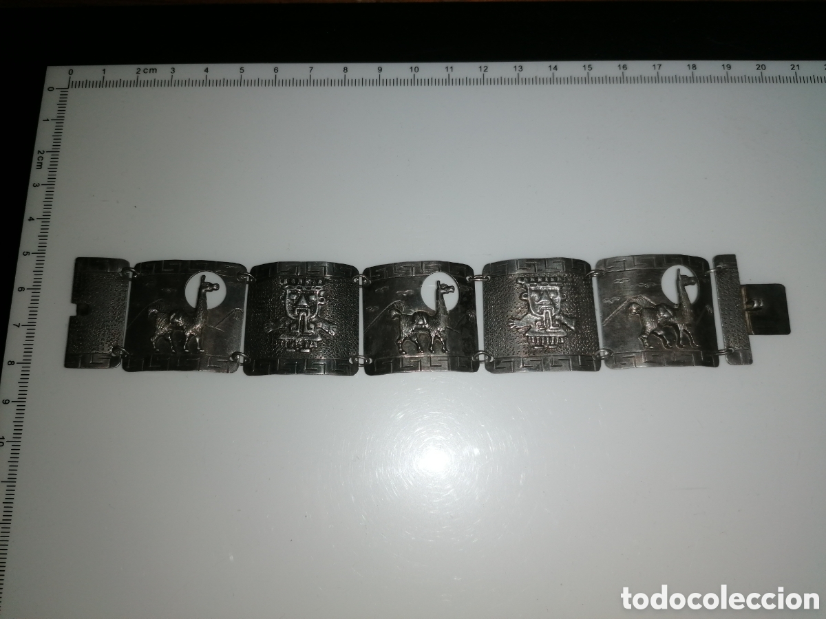 Joyeria: Antiguo brazalete del Per&uacute; - Plata - Foto 4