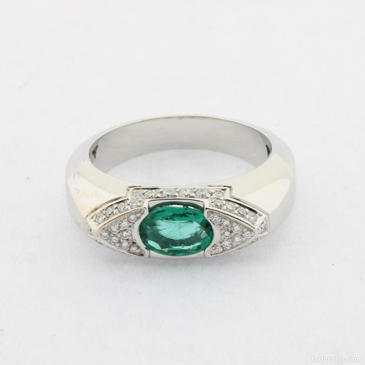 Joyeria: Anillo con diamantes y esmeralda - Foto 4