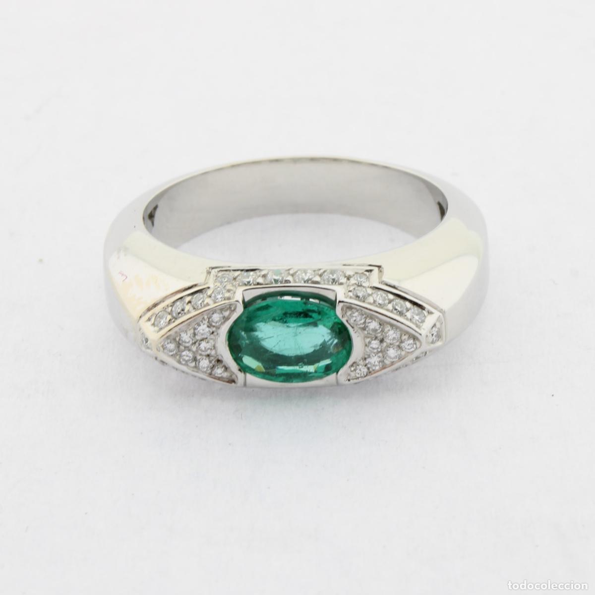 Joyeria: Anillo con diamantes y esmeralda - Foto 5