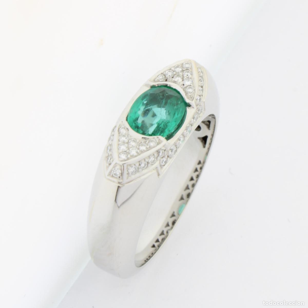 Joyeria: Anillo con diamantes y esmeralda - Foto 1