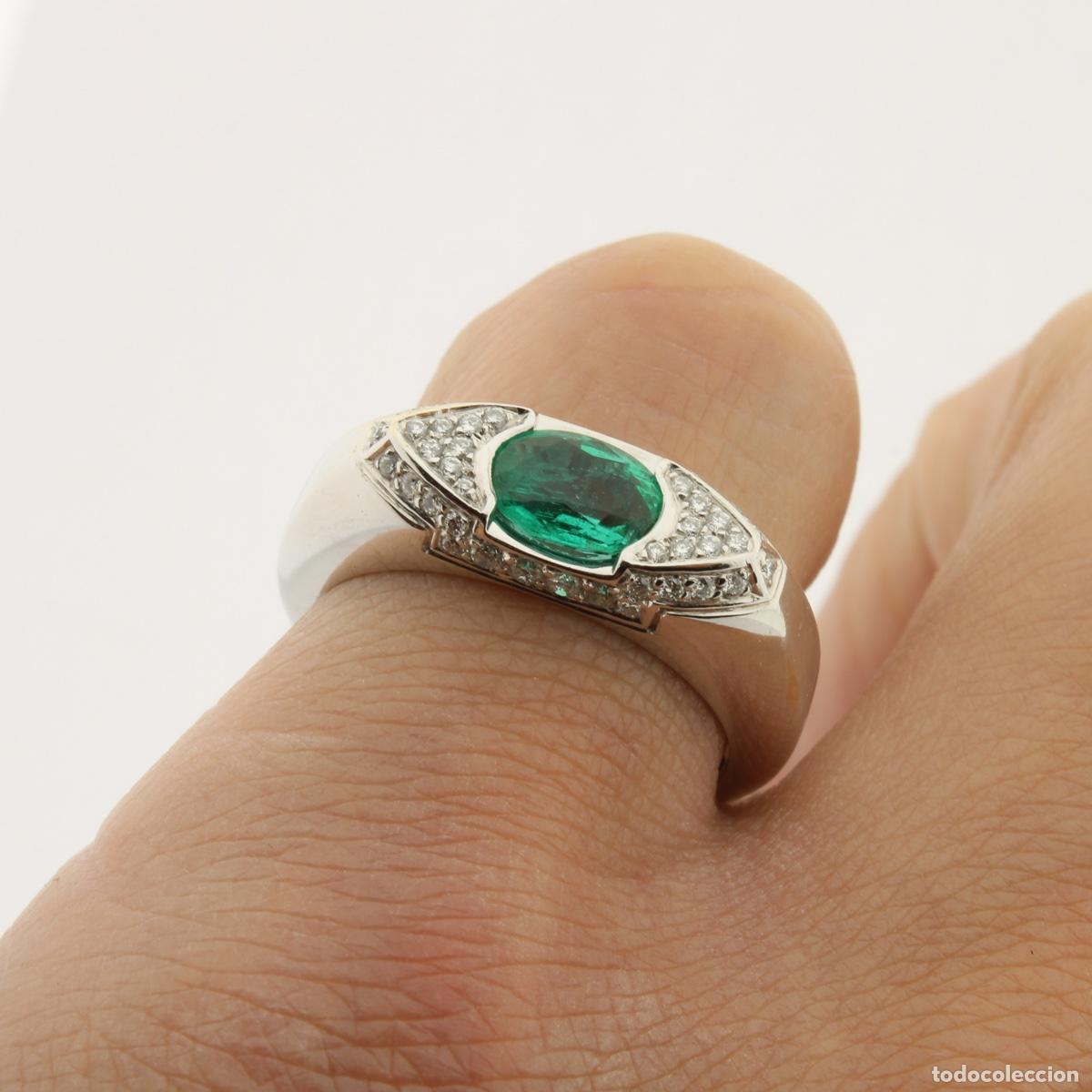 Joyeria: Anillo con diamantes y esmeralda - Foto 3