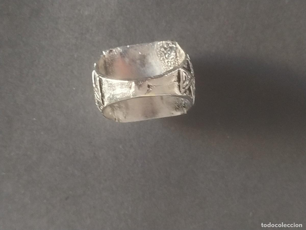 Joyeria: Antiguo anillo &aacute;rabe de plata y lapisl&aacute;zuli - Foto 5