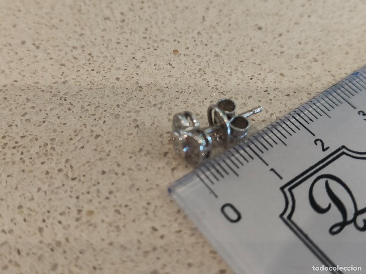 Joyeria: PENDIENTES FLOR ORO BLANCO Y BRILLANTES - Foto 4