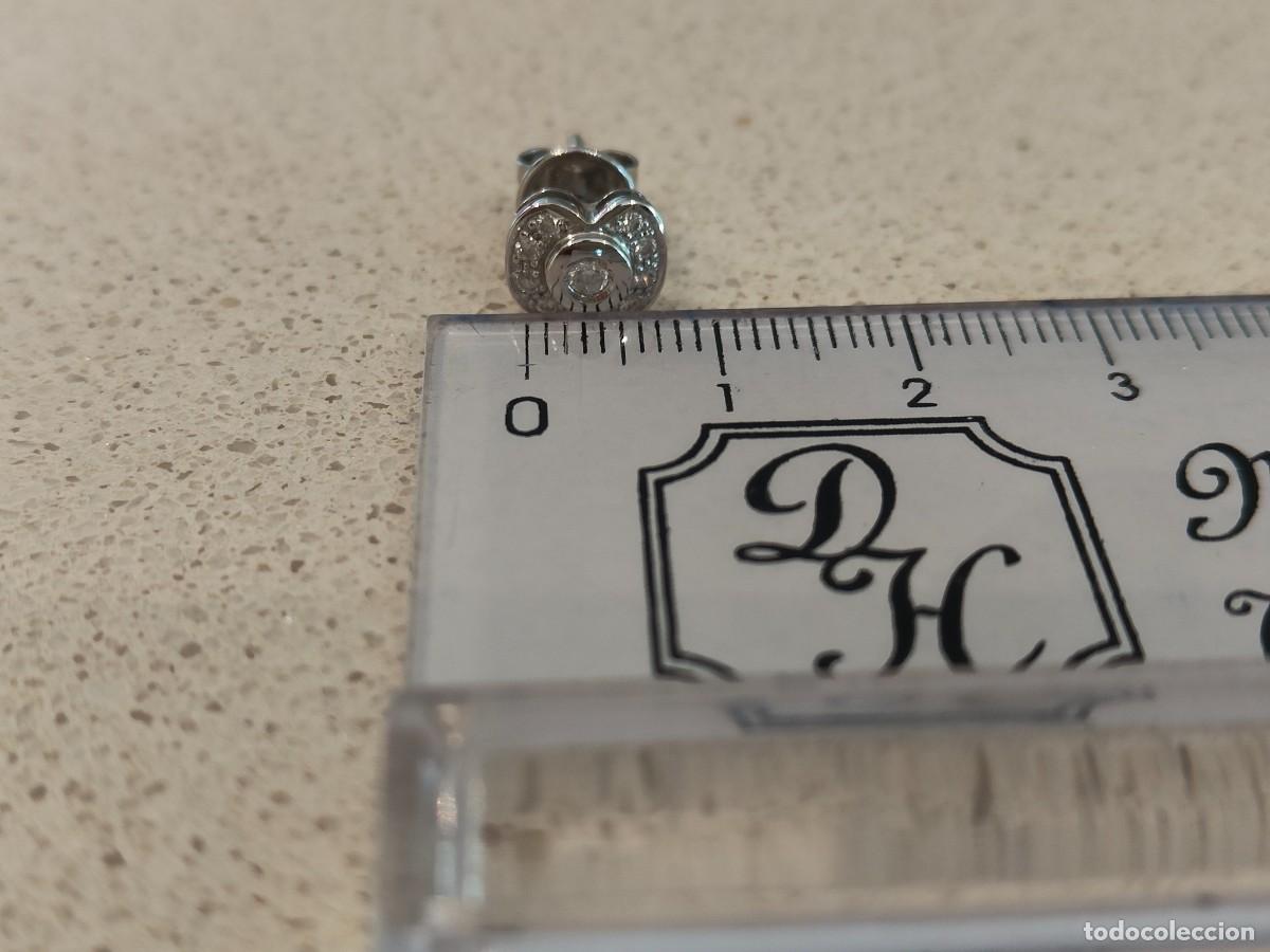 Joyeria: PENDIENTES FLOR ORO BLANCO Y BRILLANTES - Foto 6