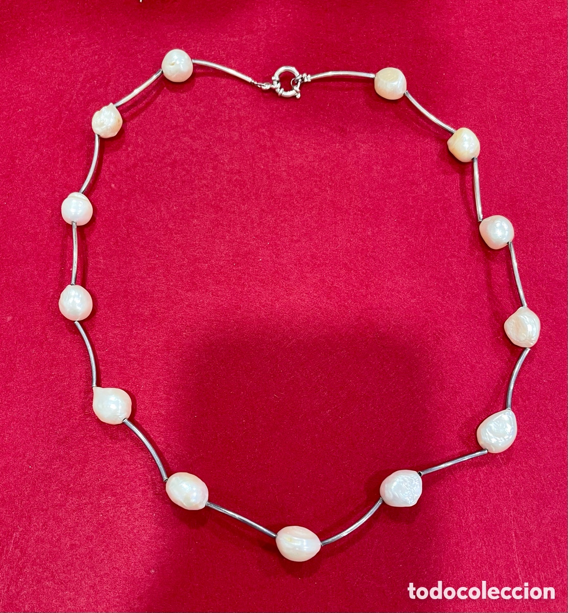 Joyeria: Bonito conjunto en plata de ley y perlas de R&iacute;o. - Foto 2