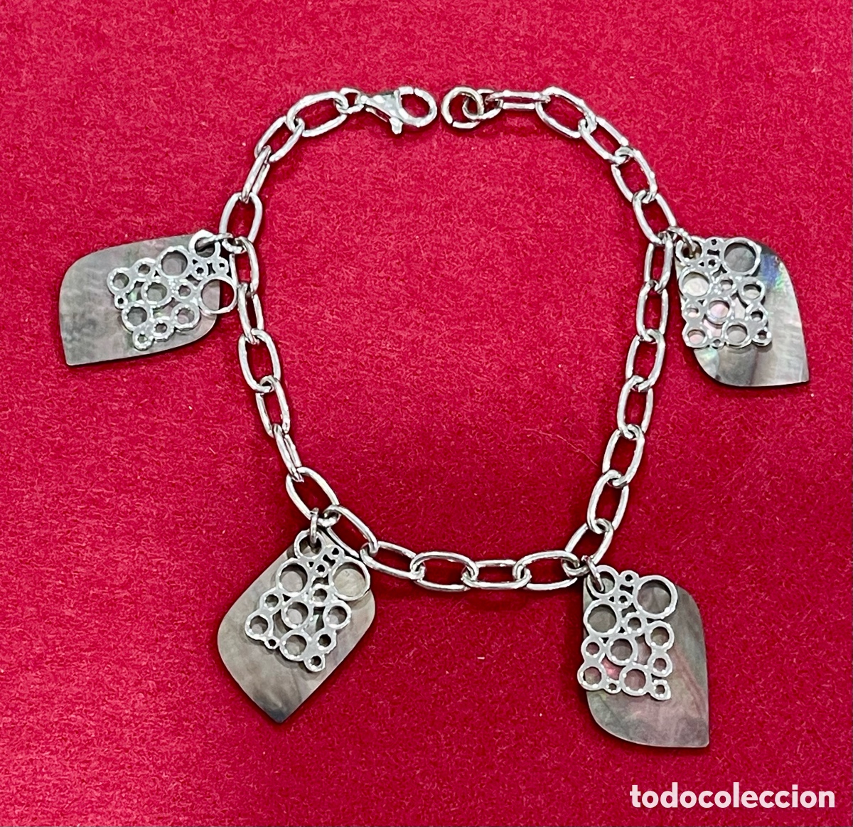Joyeria: Pulsera en plata de ley y n&aacute;car. - Foto 1