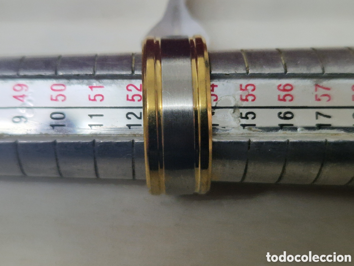 Joyeria: ANILLO DE ACERO Y ORO 18 K - Foto 3