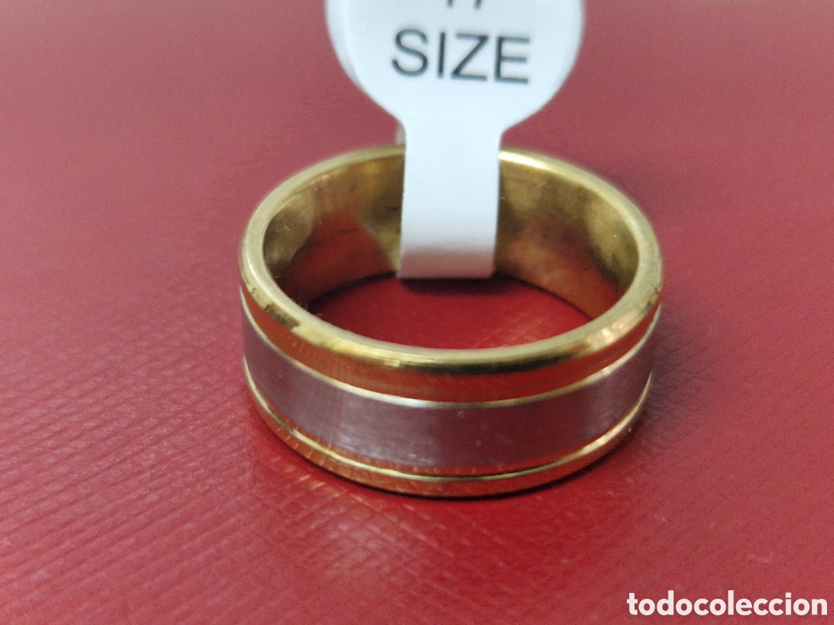 Joyeria: ANILLO DE ACERO Y ORO 18 K - Foto 4