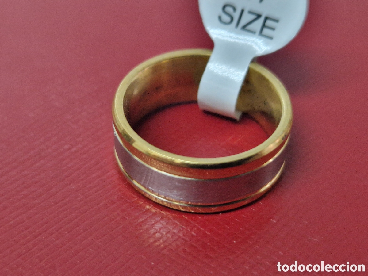 Joyeria: ANILLO DE ACERO Y ORO 18 K - Foto 5