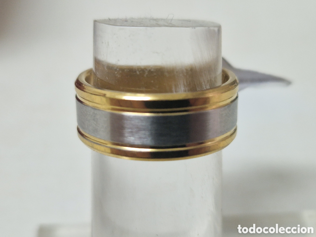 Joyeria: ANILLO DE ACERO Y ORO 18 K - Foto 1