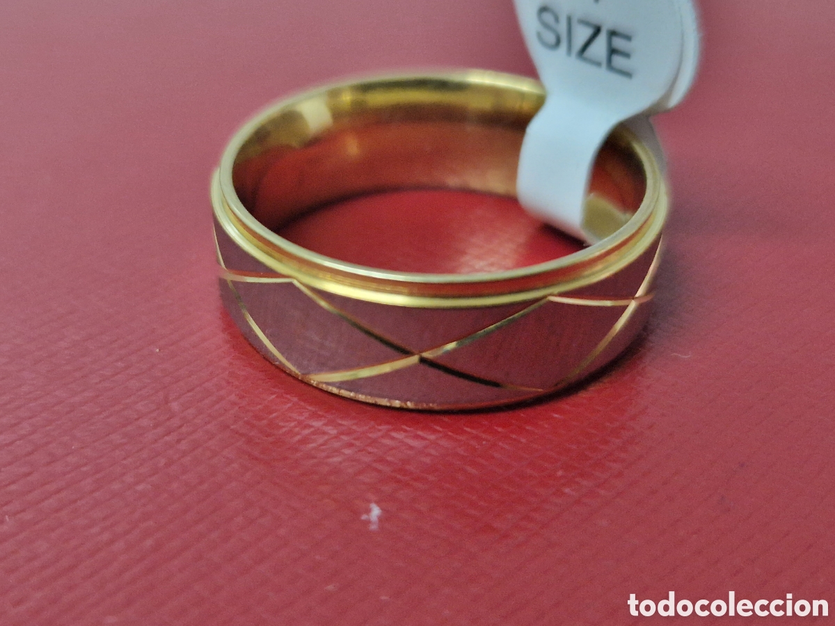 Joyeria: ANILLO DE ACERO Y ORO 18 K NUEVO - Foto 4