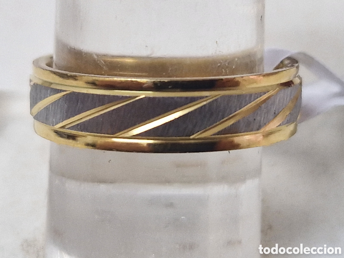 Joyeria: ANILLO DE ACERO Y ORO 18 K NUEVO - Foto 6