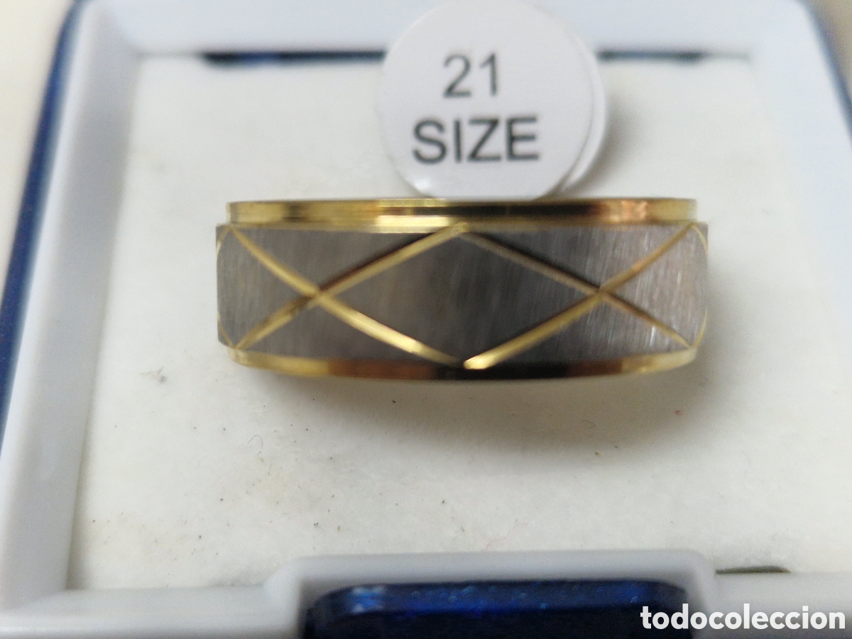 Joyeria: ANILLO DE ACERO Y ORO 18 K NUEVO - Foto 9