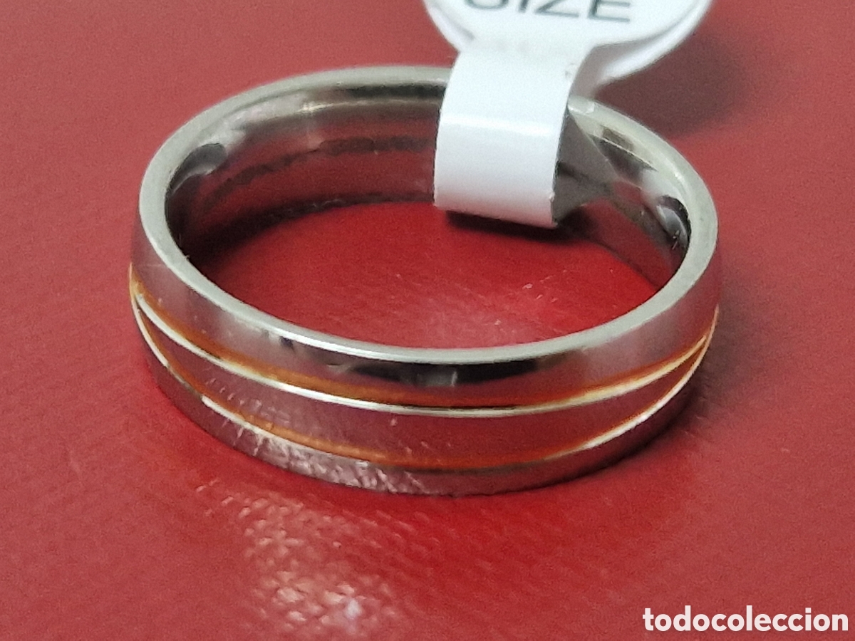 Joyeria: ANILLO DE ACERO Y ORO 18 K NUEVO - Foto 3