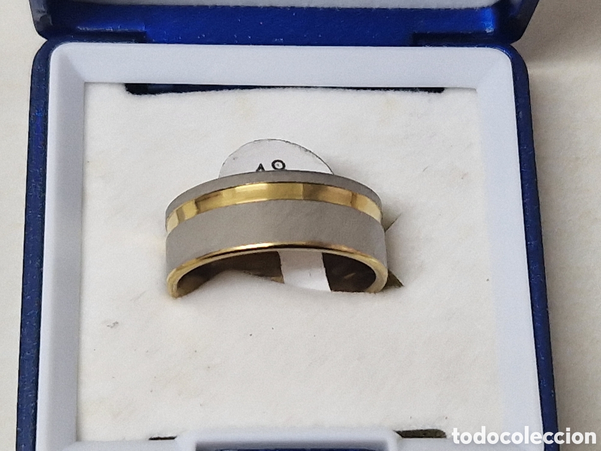 Joyeria: ANILLO DE ACERO Y ORO 18 K NUEVO - Foto 5