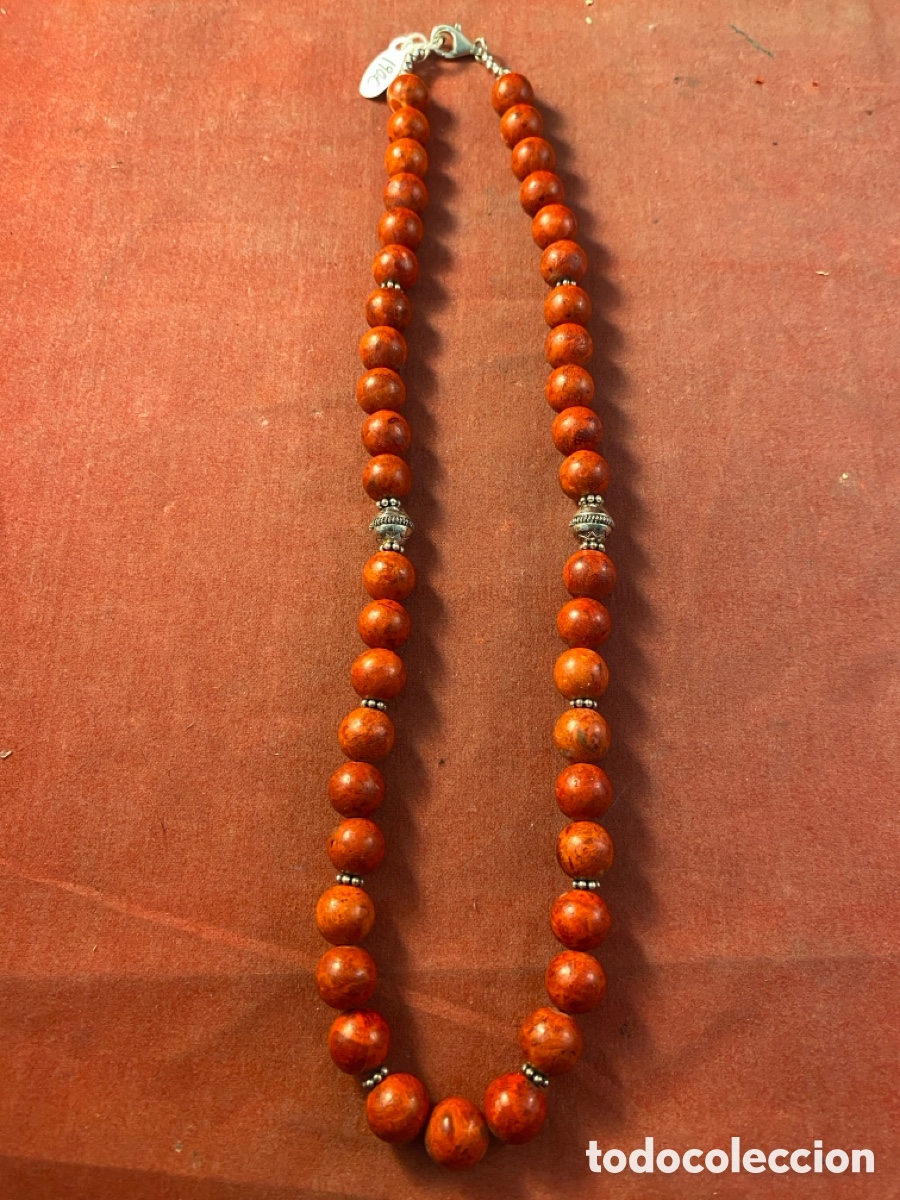 Joyeria: Collar de bolas de coral rojo o similar - Foto 1
