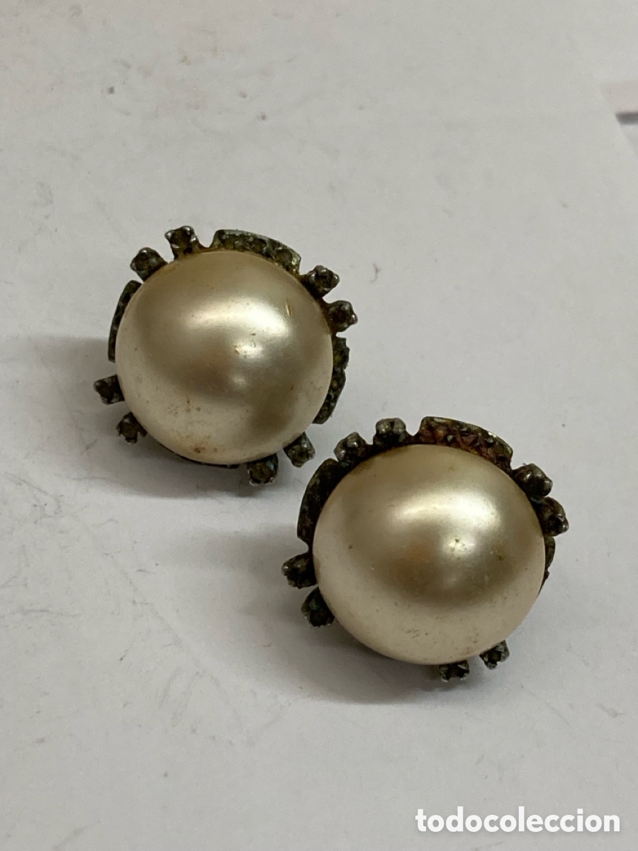 Schmuck: Pendientes de plata cierre Omega perla P116