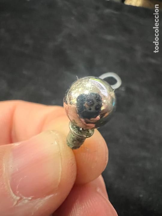 Joyeria: PAREJA DE PENDIENTES DE PLATA - MEDIDA 1 CM - Foto 2