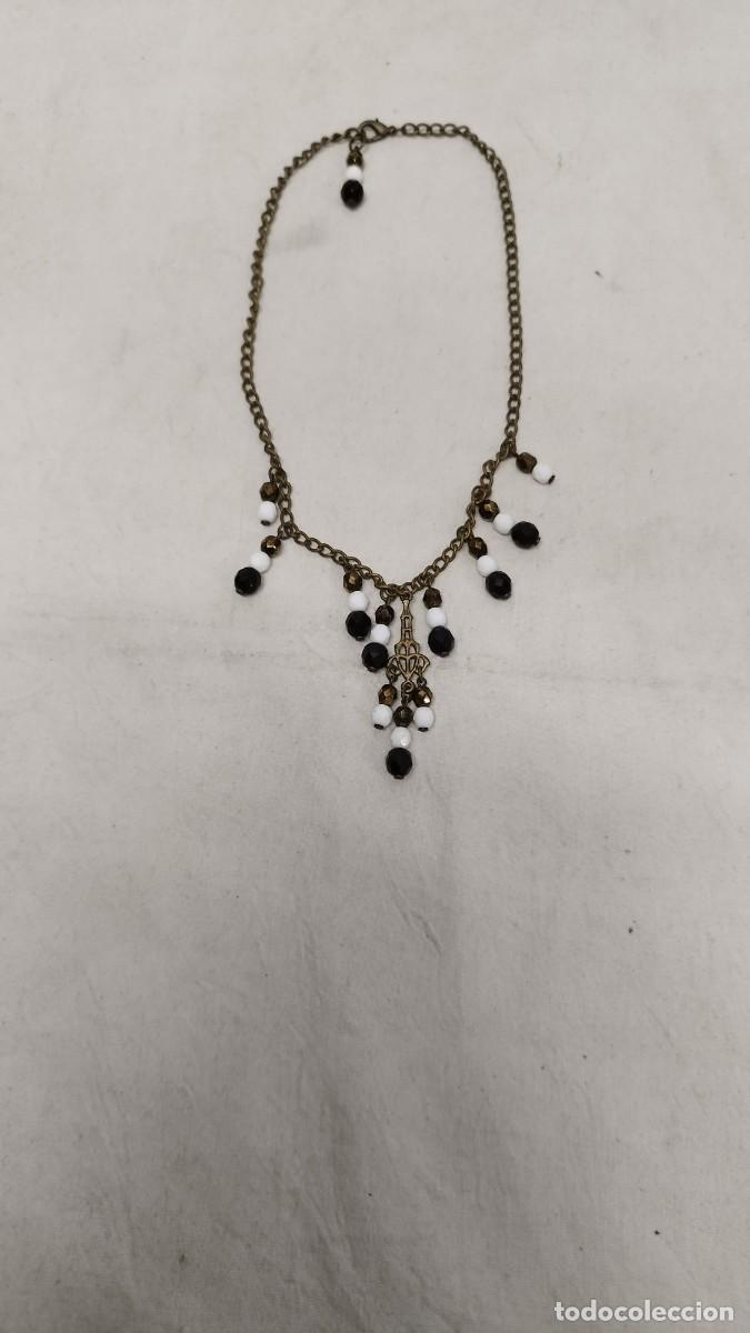 Joyeria: Antiguo collar de bolas ,blancas y negras - Foto 1