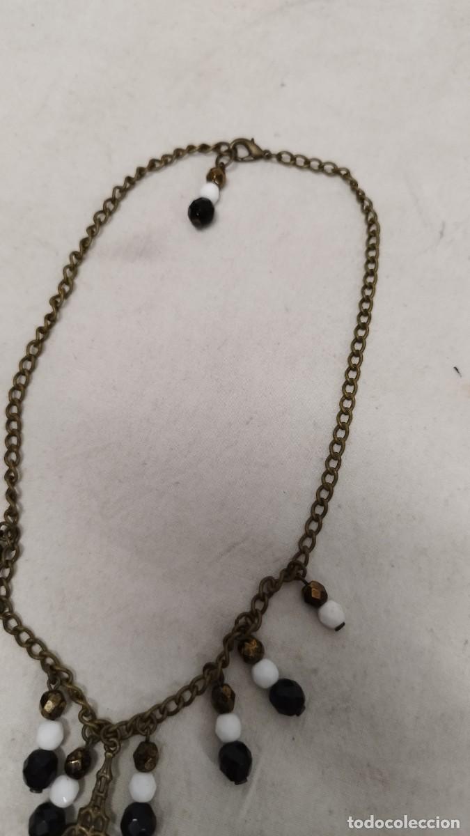 Joyeria: Antiguo collar de bolas ,blancas y negras - Foto 4