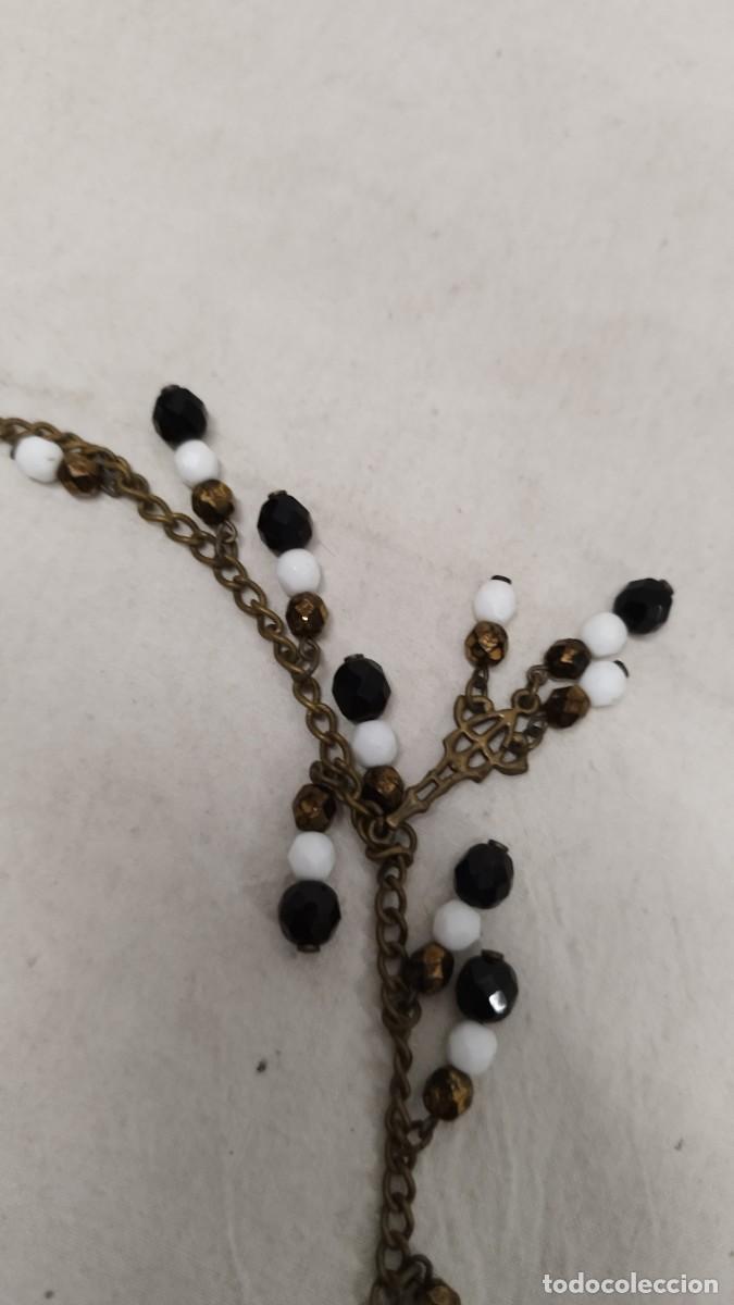 Joyeria: Antiguo collar de bolas ,blancas y negras - Foto 5