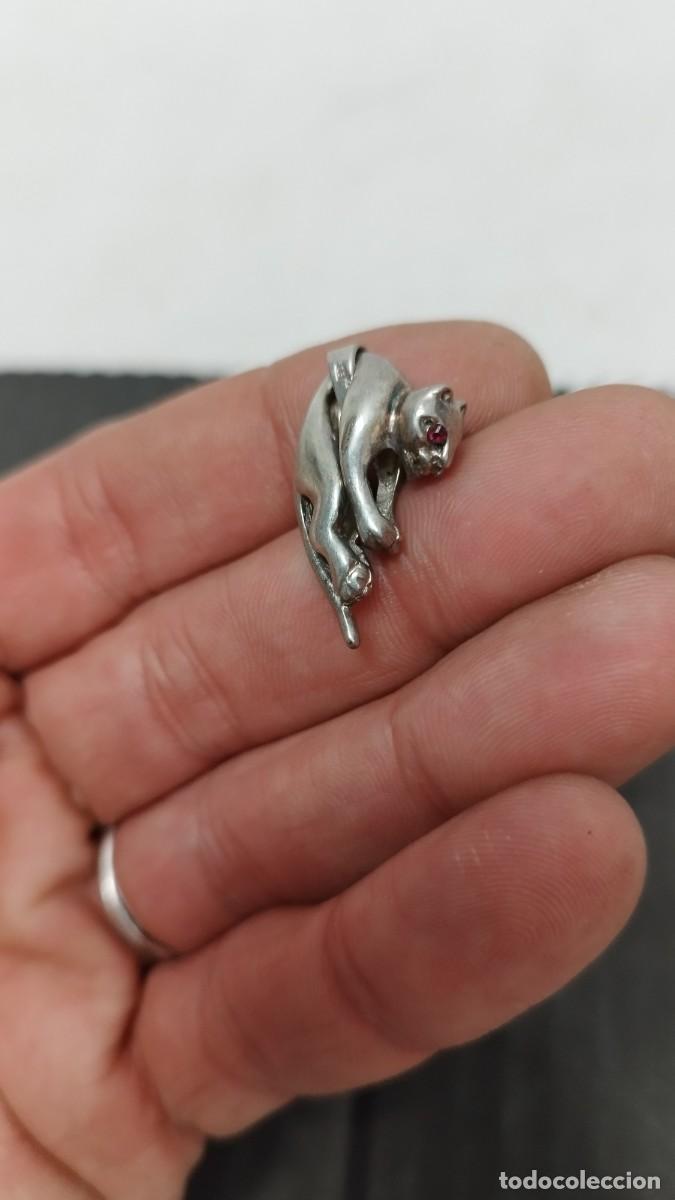 Gioielleria: Antiguo colgante de felino,Pantera?Con contrastes