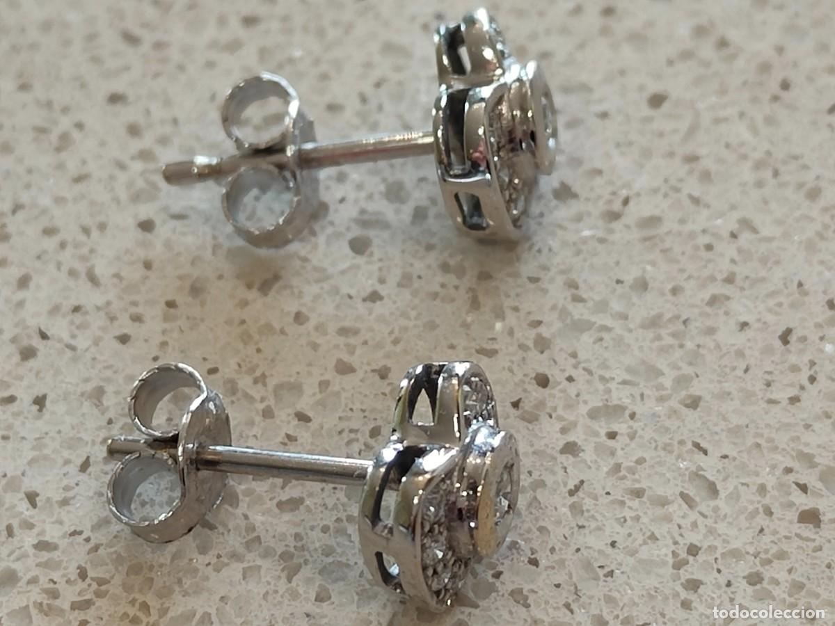 Joyeria: PENDIENTES FLOR ORO BLANCO Y BRILLANTES - Foto 13