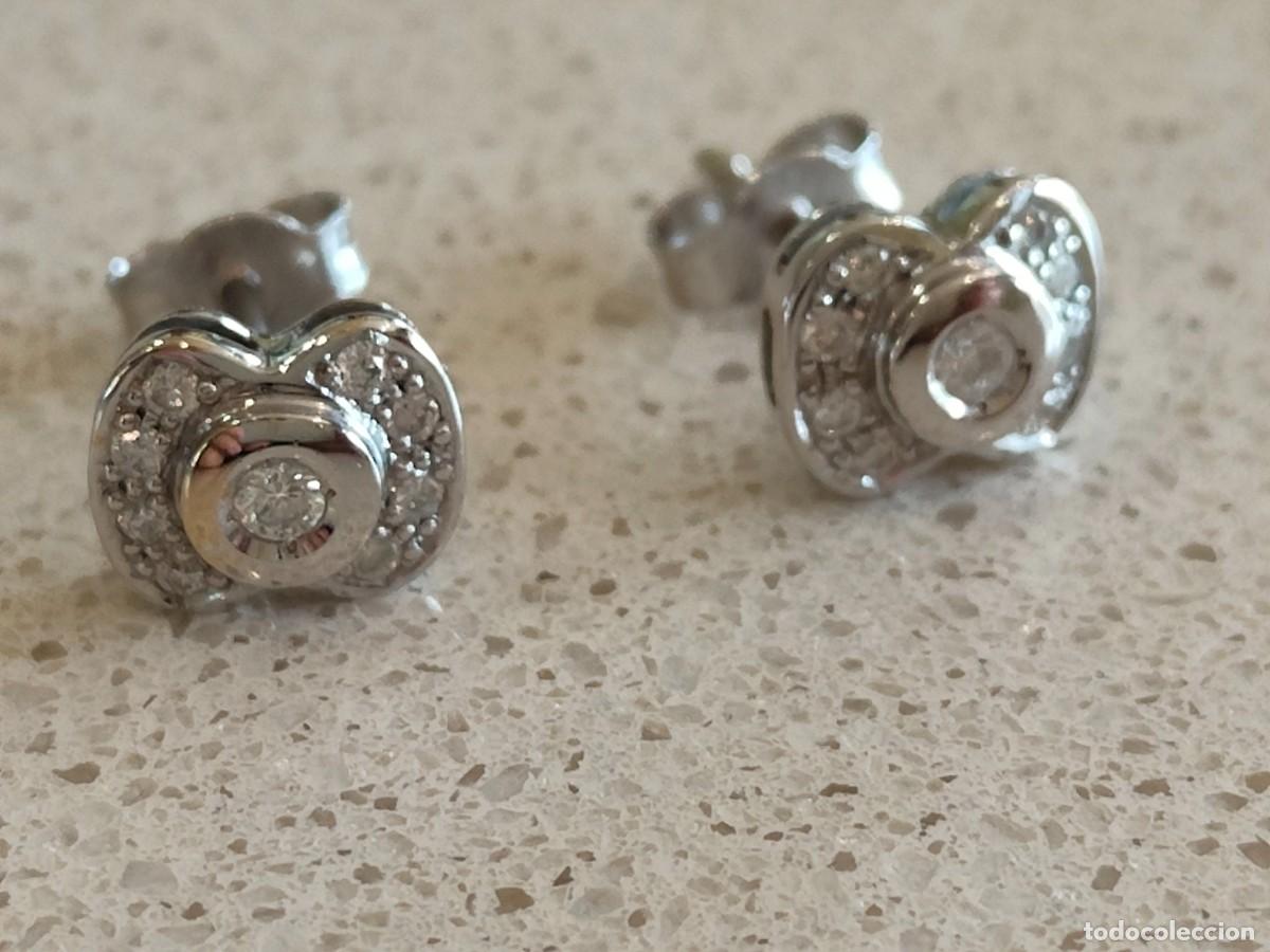 Joyeria: PENDIENTES FLOR ORO BLANCO Y BRILLANTES - Foto 14