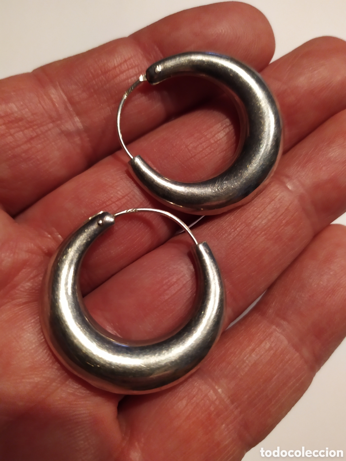 Joyeria: Modelo cl&aacute;sico de pendientes de plata. - Foto 3