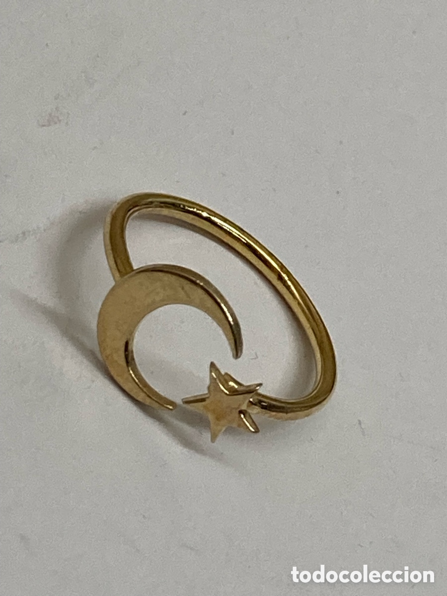 Joyeria: Anillo de plata chapado oro/S58 - Foto 1