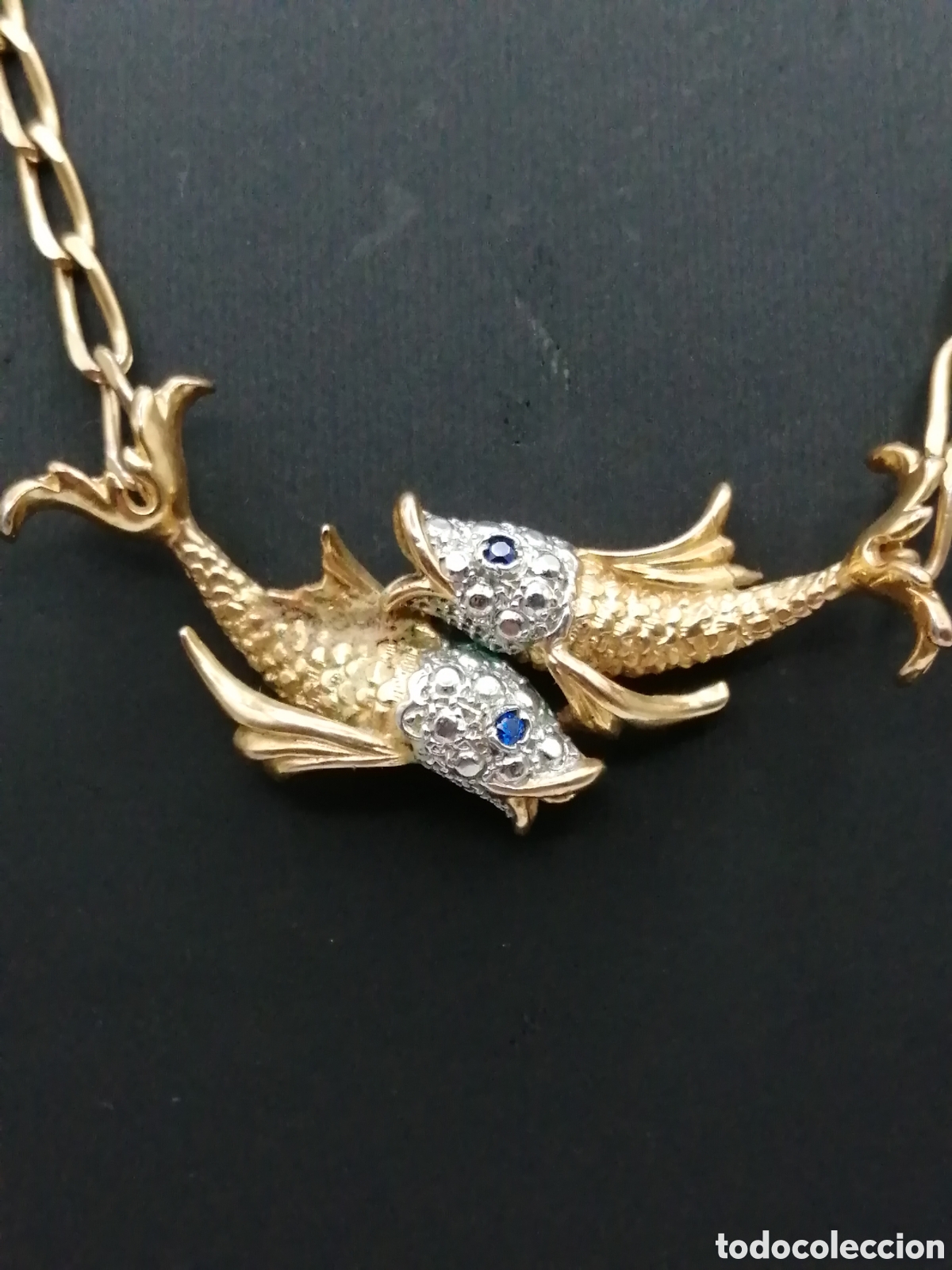 Joyeria: Collar plata chapada oro y pedrer&iacute;a - Foto 3