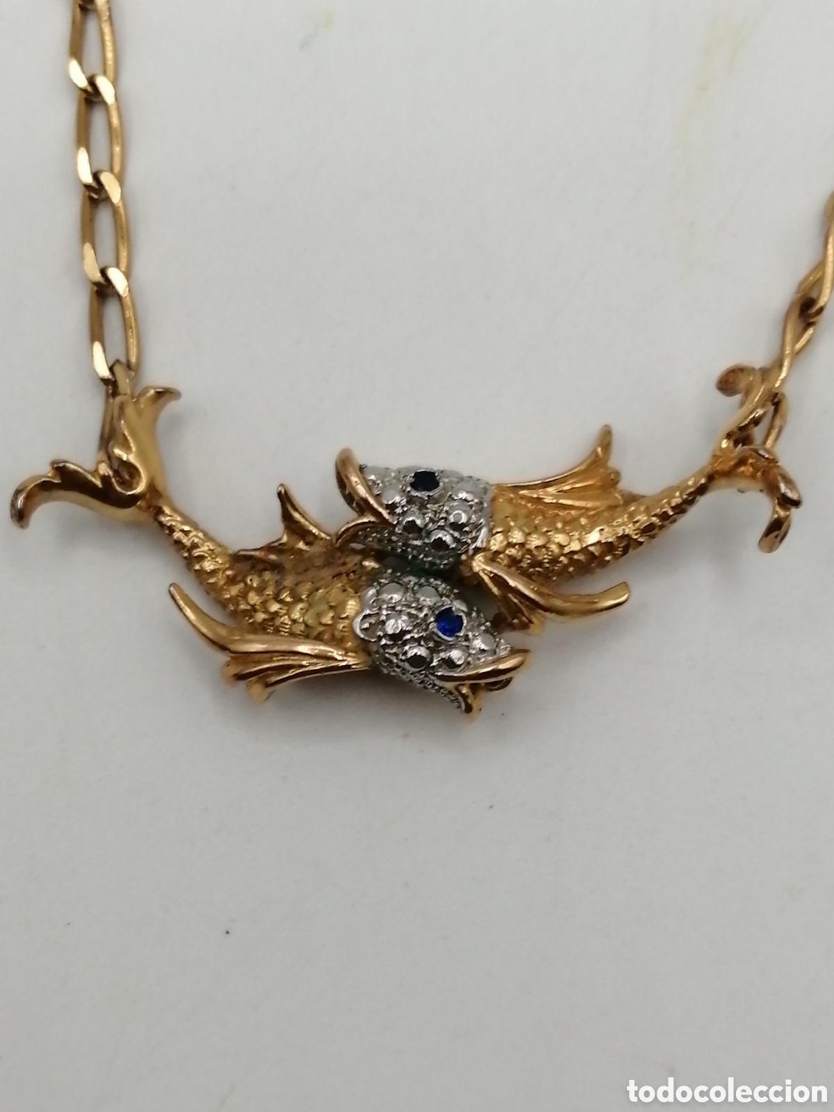 Joyeria: Collar plata chapada oro y pedrer&iacute;a - Foto 4