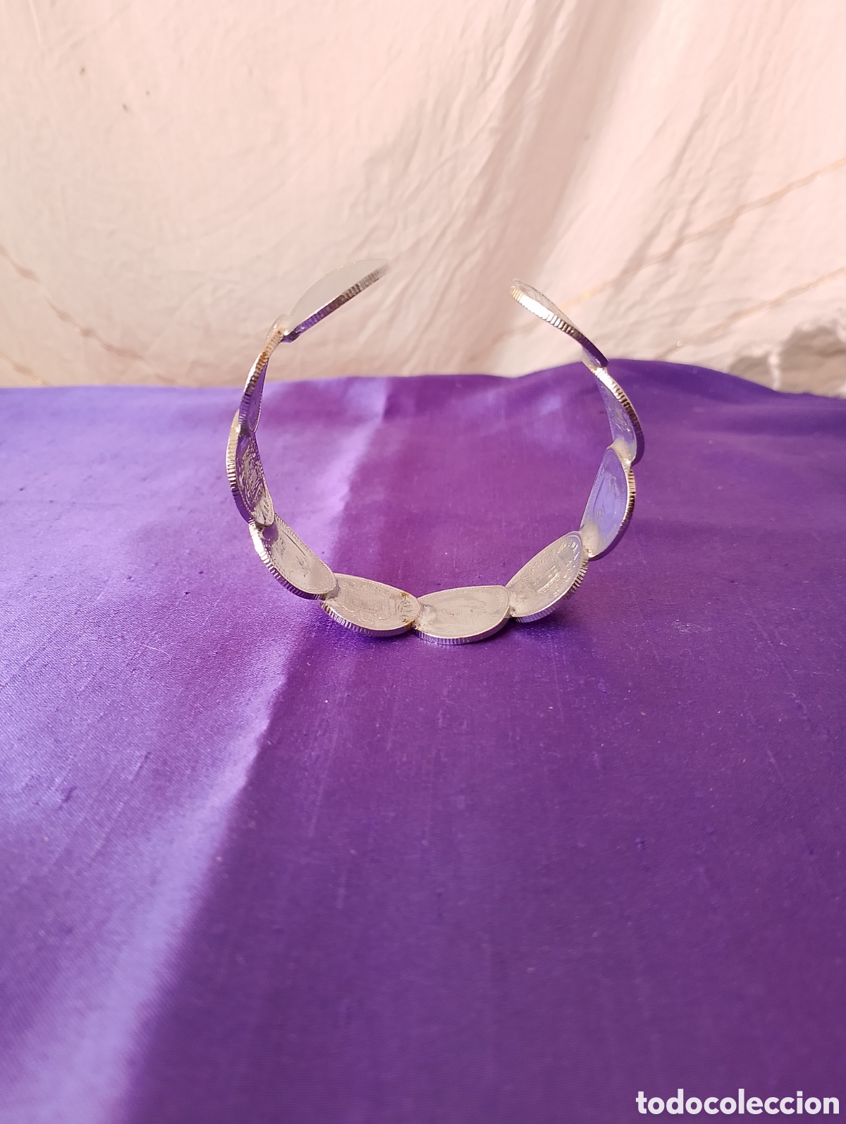 Joyeria: Pulsera hecha con pesetas brazalete - Foto 7