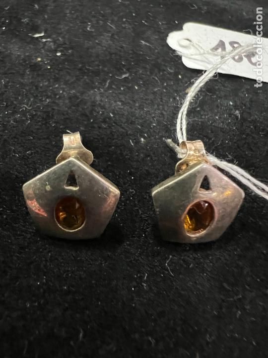 Joyeria: PAREJA DE PENDIENTES DE PLATA - MEDIDA 1 CM - Foto 2