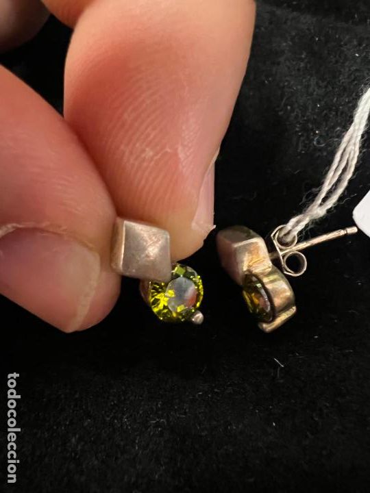 Joyeria: PAREJA DE PENDIENTES DE PLATA CONTRASTADA - MEDIDA 1 CM - Foto 2