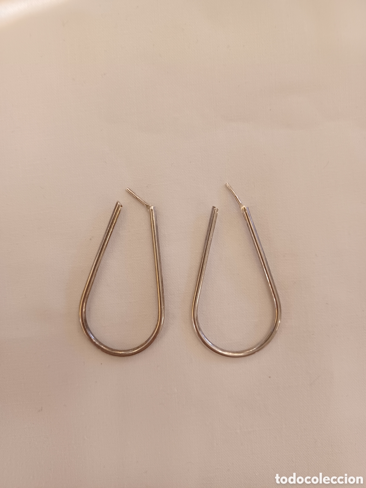 Joyeria: Pendientes de plata. 4 cm - Foto 2
