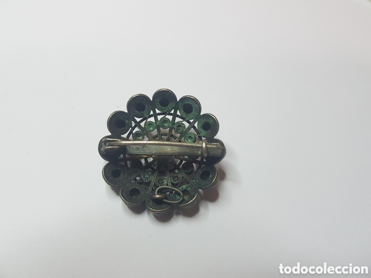 Joyeria: #834 Broche bot&oacute;n charro plata de ley 925 3cm - Foto 2