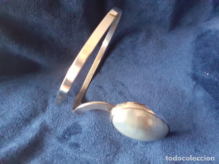 Joyeria: Pulsera brazalete plata y madreperla - Foto 5