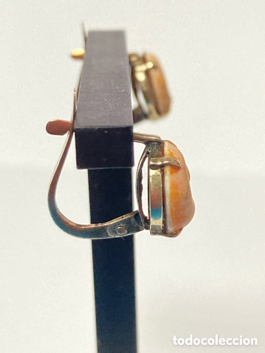 Joyeria: Pendientes oro 10k y coral. Circa 1925 / OM1 - Foto 3