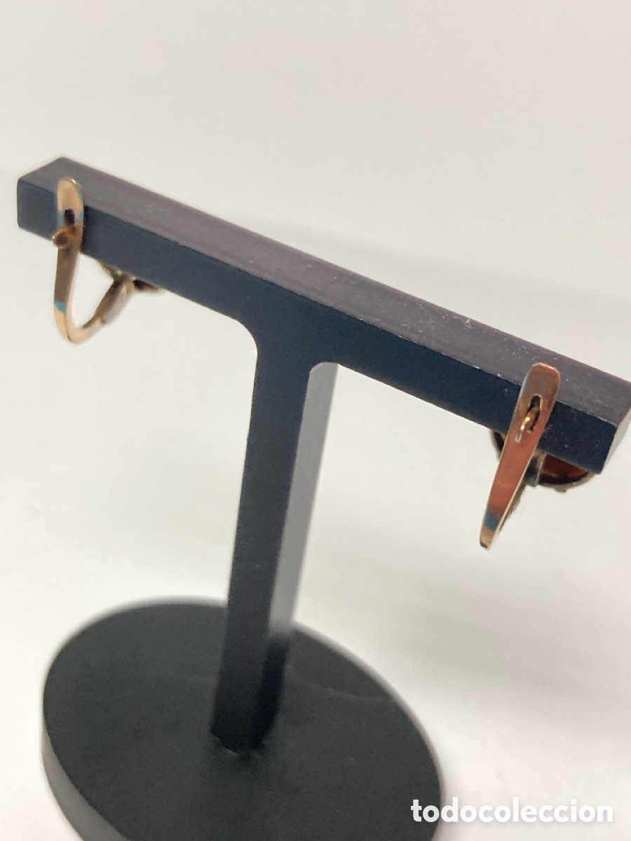 Joyeria: Pendientes oro 10k y coral. Circa 1925 / OM1 - Foto 4