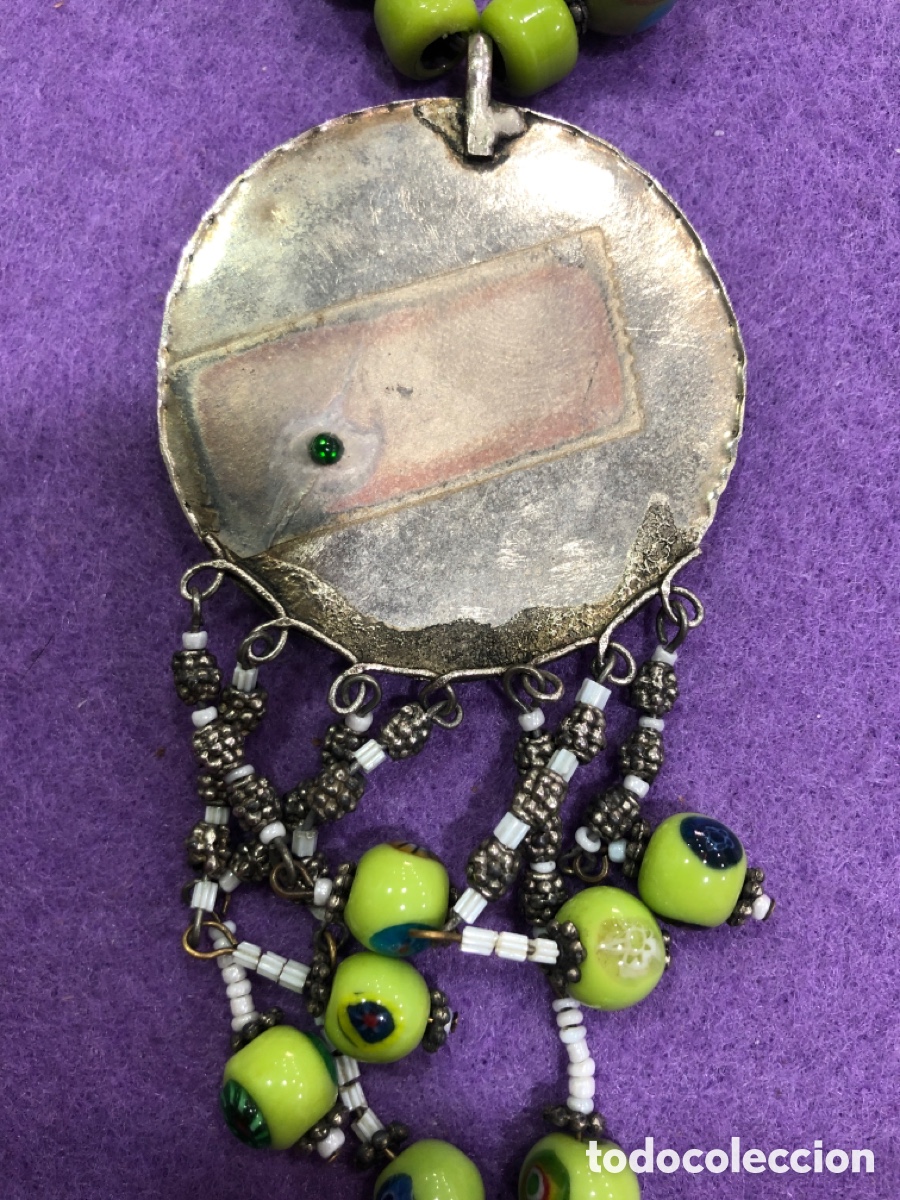 Joyeria: Collar con medallon y abalorios - Foto 4