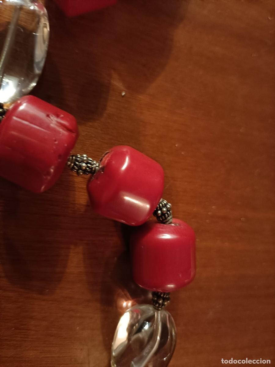 Joyeria: COLLAR - CINTUR&Oacute;N DE CORAL, CUARZO Y PLATA REPUJADA - Foto 7