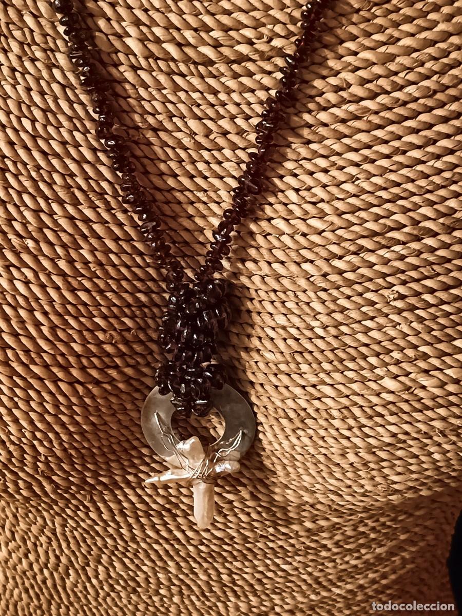 Joyeria: COLLAR GRANATES, PERLA NATURAL Y PLATA - Foto 5
