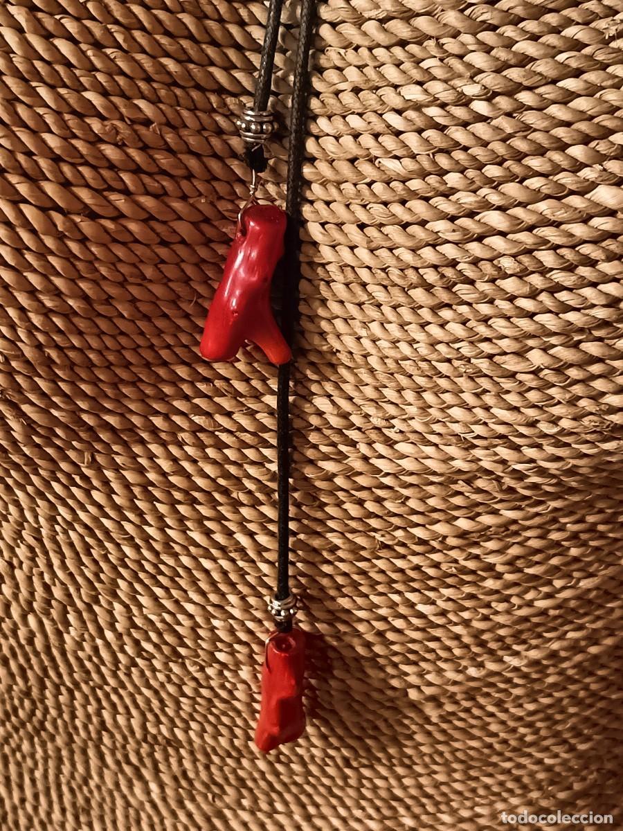 Joyeria: COLLAR / CINTUR&Oacute;N CUERO, CORAL Y PLATA - Foto 4