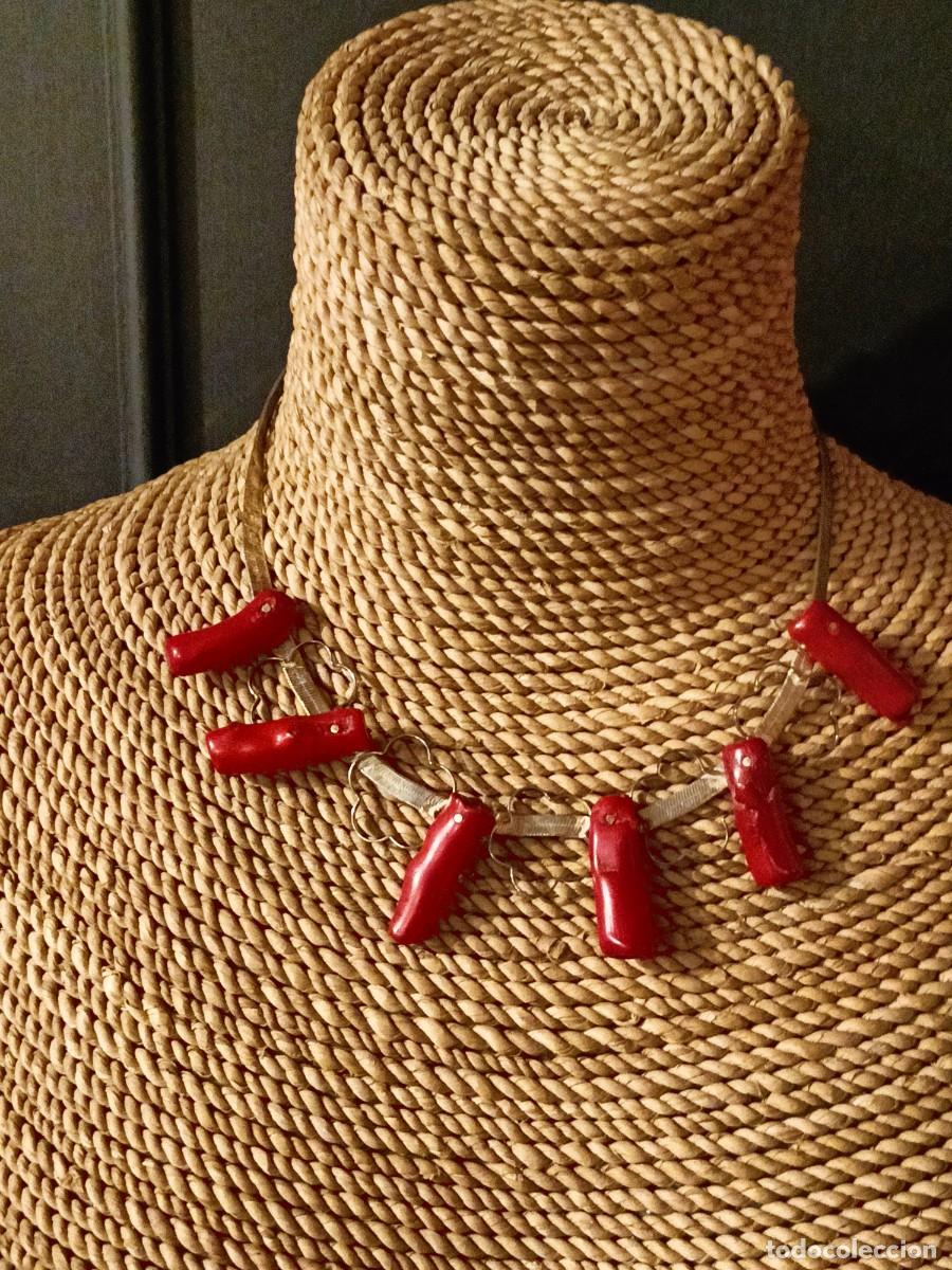 Joyeria: GARGANTILLA PLATA Y CORAL ROJO - Foto 1