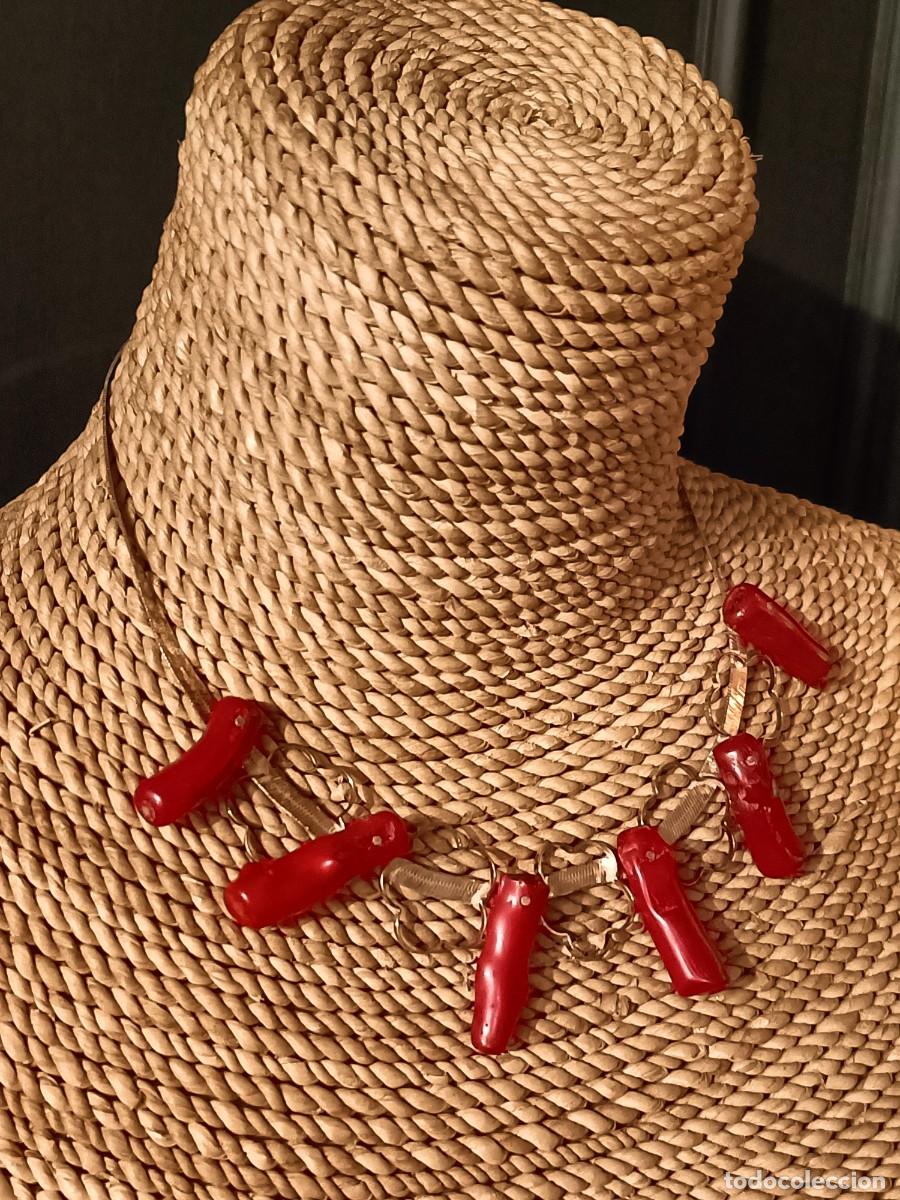 Joyeria: GARGANTILLA PLATA Y CORAL ROJO - Foto 2